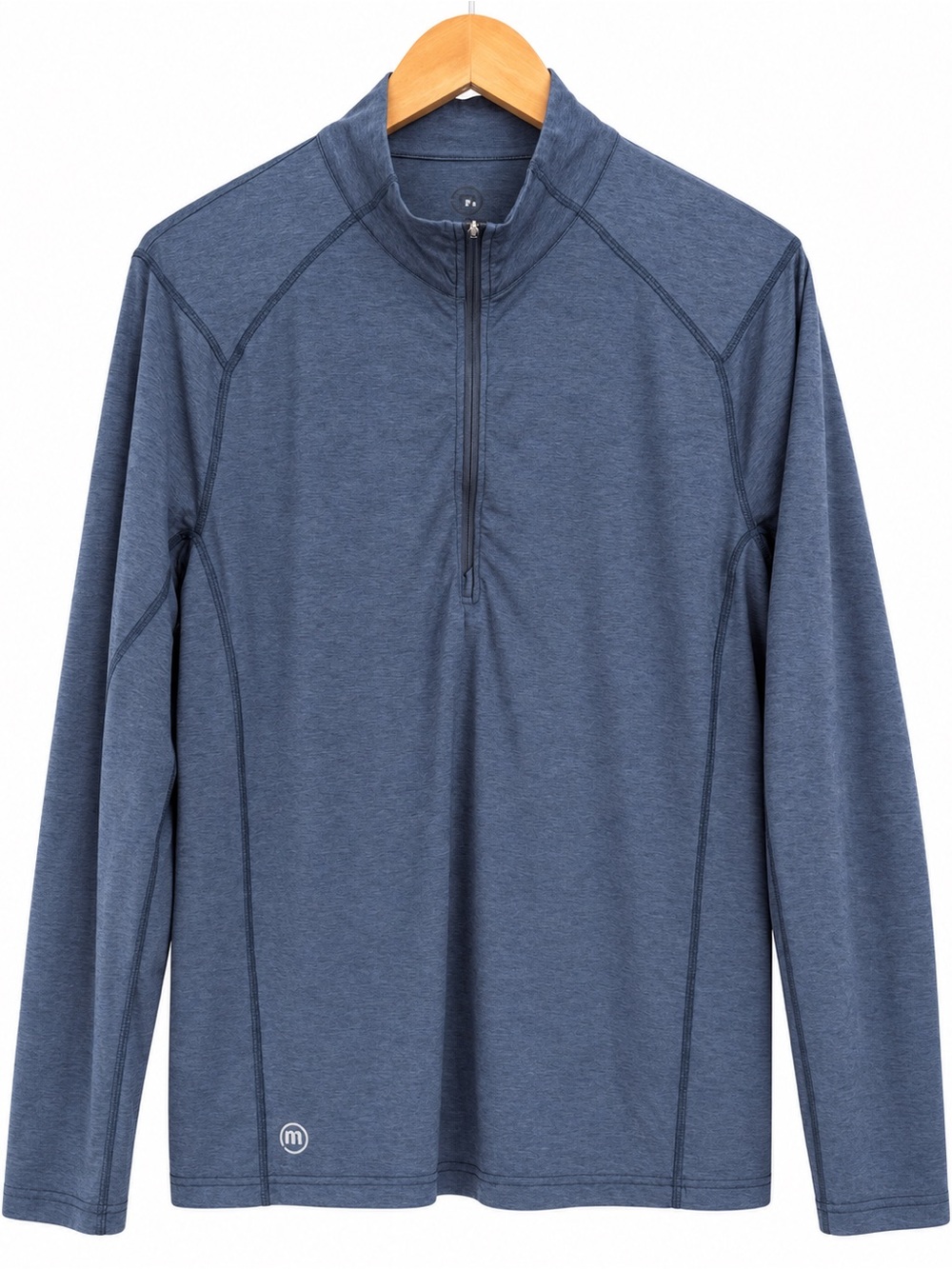 Travis Mathews Large 1/2 zip blue lightweight comfy mens pullover sweatshirt top